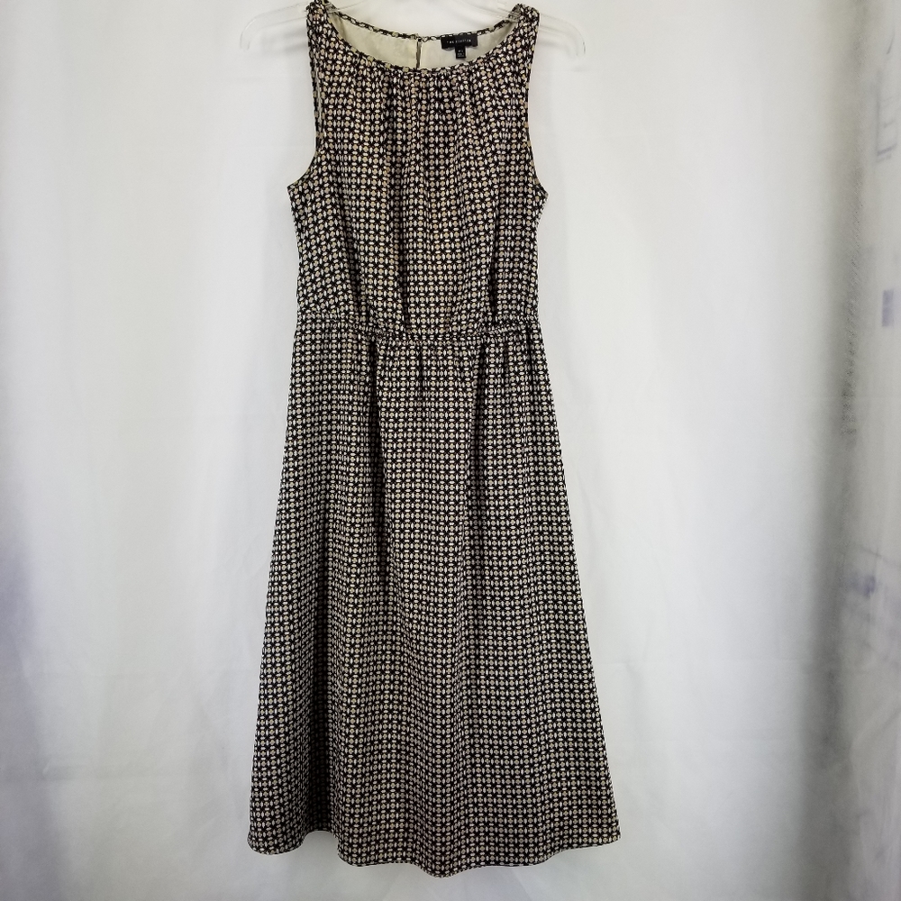 THE LIMITED Sleeveless Patterned Work Dress XS